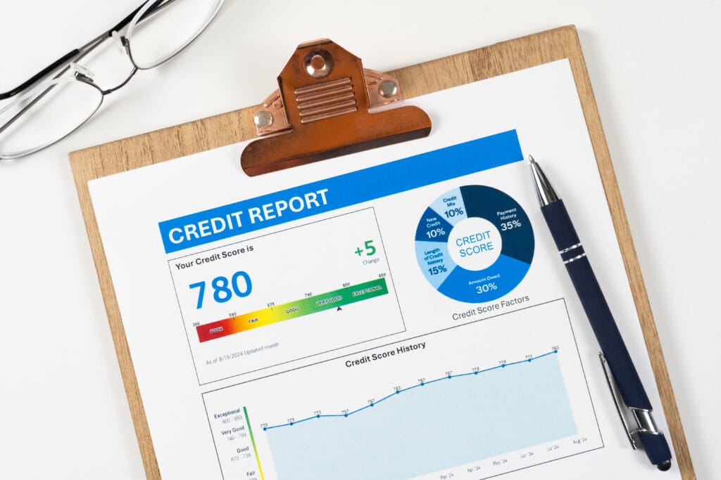 Detail credit report